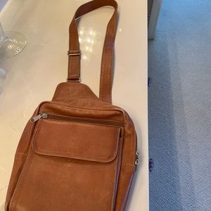 Coronado leather crossover bag
